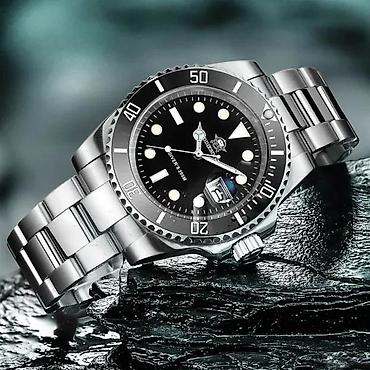 Ručni satovi: ADDIESDIVE MY-H3 - 41mm - Crna - Rolex Submariner Homage Potpuno nov — 3