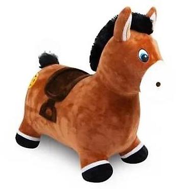 Dečije sportske igračke: Plišana igračka za skakanje – konjić/dino - Mekana plišana navlaka — 8