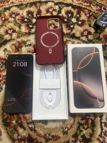 айрподс про 5: IPhone 16 Pro Max, Колдонулган, 256 ГБ, 100 %