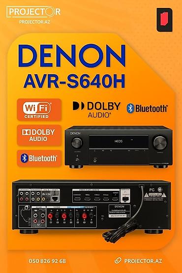 ses mixeri: DENON AVR-S640H AV resiver - 5.2 kanallı ev kino sistemi üçün AV — 1