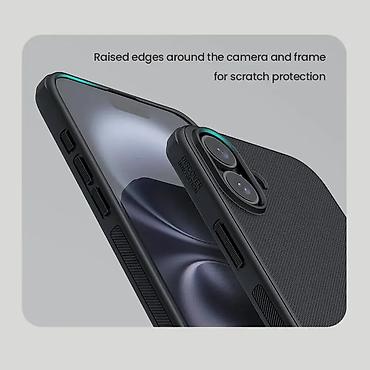 Maske i futrole za telefone: Futrola NILLKIN Super Frost PRO za Iphone 16 Plus (6.7) crna. Uz brzu — 8