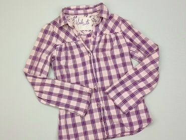 Shirts: Shirt 12 years, condition - Good, pattern - Cell, color - Lilac