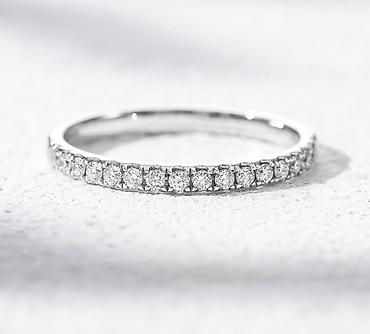 Үлпөт көйнөктөрү жана аксессуарлар: 💍 Кольцо из белого золота 750 пробы с лабораторными бриллиантами • — 2