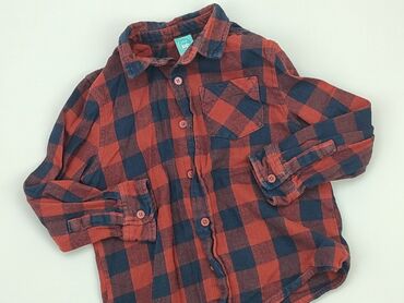 koszule dla niemowlaków: Shirt 4-5 years, condition - Good, pattern - Cell, color - Red