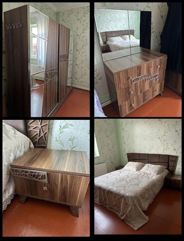 Uşaq və gənc otağı üçün dəstlər: İkinəfərlik çarpayı, Dolab, Termo, 2 tumba, İşlənmiş