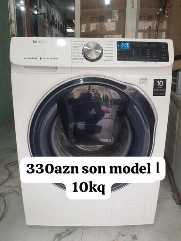 Paltaryuyan maşınlar: Paltaryuyan maşın Samsung, 10 kq, İşlənmiş, Avtomat, Qurutma var, Ünvandan götürmə, Ödənişli çatdırılma