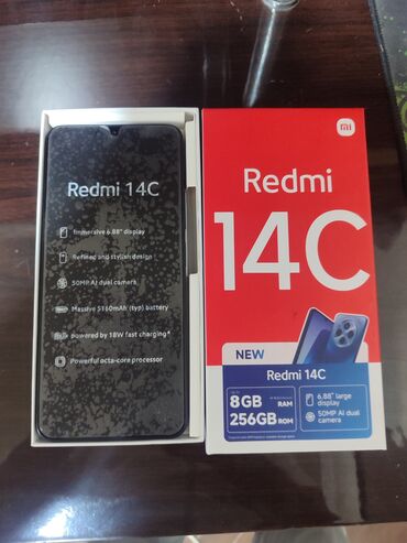 озу 16гб: Redmi, Redmi 14C, Жаңы, 256 ГБ