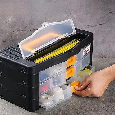 alma coture: Plastični prenosivi organizator sa fiokama – Super-Bag Organizer — 5