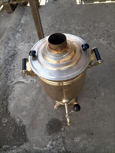 Samovarlar: Klassik metal samovar - Material: qalın divarlı mis/pirinç korpus — 2