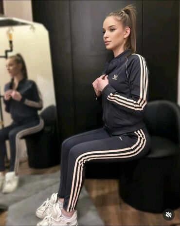 Gornji i donji deo: Adidas, L (EU 40), Prugasti, bоја - Šareno — 8