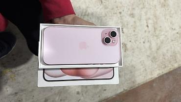 iphone 1e: IPhone 15, Б/у, 256 ГБ, Розовый, Коробка, 74 % — 1