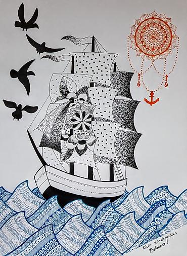 ramka sifarisi: Əl işi qrafika və illüstrasiya rəsmləri (mandala və naxışlı — 6