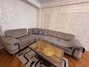 tum: Zövqlü qonaq otağı mebel dəsti - Künc divan: L formalı, yumşaq parça — 1