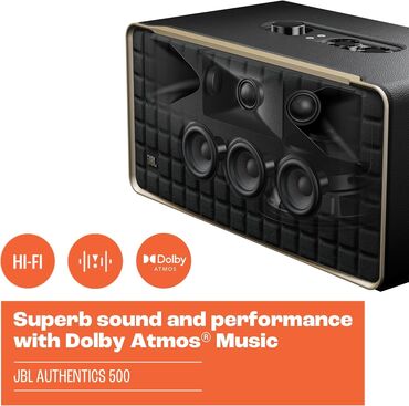 Динамики и музыкальные центры: JBL Autethentics 500.
270w, В новом состоянии