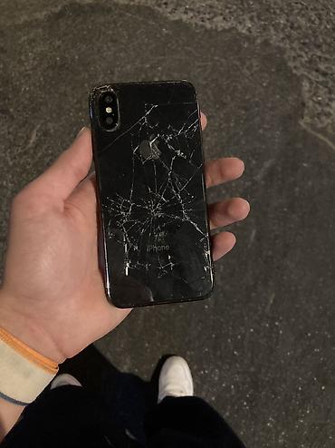 iphone x qiriq: IPhone X, 64 GB, Black Titanium, Qırıq — 2