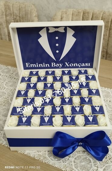 Xonça: Heri sokolad xoncasi;Heri,nisan,elcilik,toy,xina,ad gunu,xestexana — 6