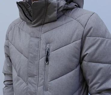 Zimske jakne: Muška zimska jakna – siva - Topla, punjena jakna sa proštepom u — 3