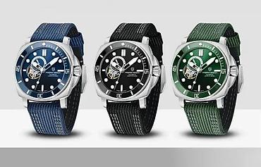 Ručni satovi: PAGANI DESIGN PD-1736 -Plava- Seiko Automatic mehanizam Potpuno nov — 10