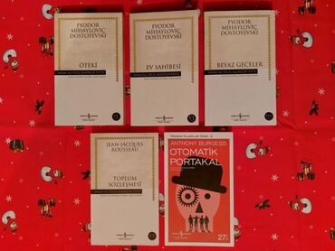 informatika qayda kitabi: Türkcə kitablar — Dostoyevski, Rousseau, Burgess