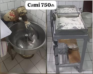 Digər biznes avadanlığı: Xəmiryoğuran 50kq 0faza Xəmir açan katalka 0faza cəmi 750₼ satılır — 1
