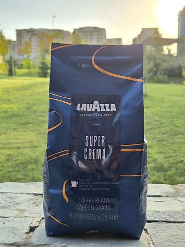 мед: Lavazza Super Crema – qəhvə Coffee dənələri, 1 kq — 1