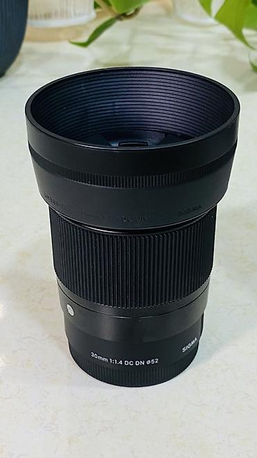 pop filter: Sigma 30mm F1.4 DC DN (Contemporary) obyektiv 1-2 ay cəmi istifadə — 2