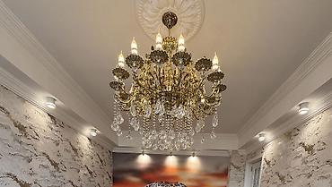 İşıqlandırma: Çılçıraq, 10 və daha çox lampa, Metal — 2