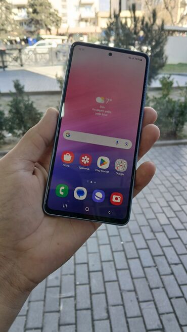 Samsung: Samsung Galaxy A53, 256 GB, rəng - Bənövşəyi, Barmaq izi, Face ID