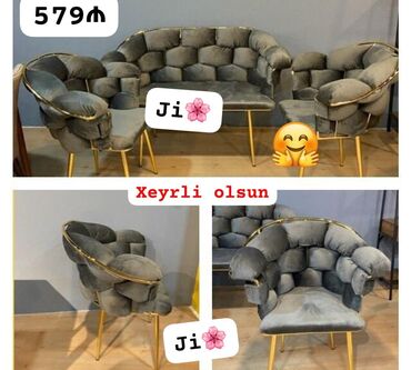 Divan və kreslo dəstləri: Mini divan kreslo desti yeni