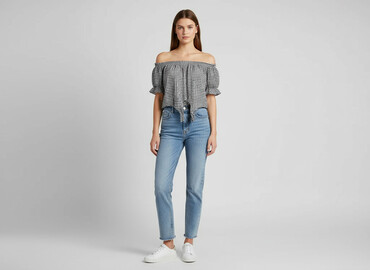 pull and bear bluzki z długim rękawem: PULL&BEAR, Bluzka damska, rozmiar M