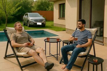 Bağ divan və kreslo dəstləri: Şezlonq. Bağ, balkon üçün şezlonq dəsti. Qiyməti - 1 ədəd şezlonq — 4