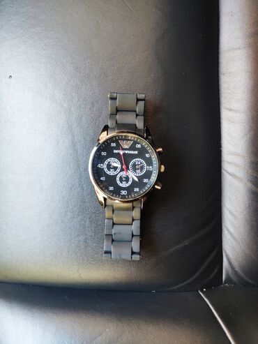 армани новые: Наручные часы, Emporio Armani, цвет - Черный