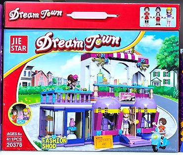 qızlar üçün konstruktorlar: 🎀🏰 Qızlar üçün "Dream Town" Sehrli Rəqs Qatarı və Dəb Mağazası — 2