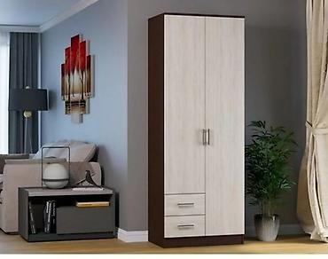 bulud mebel: Düz dolab, Yataq otağı üçün, Paltar üçün, Açılan, Korpuslu, 2 qapılı — 5
