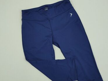 Spodnie 3/4 L (EU 40), stan - Idealny, wzór - Jednolity kolor, kolor - Niebieski