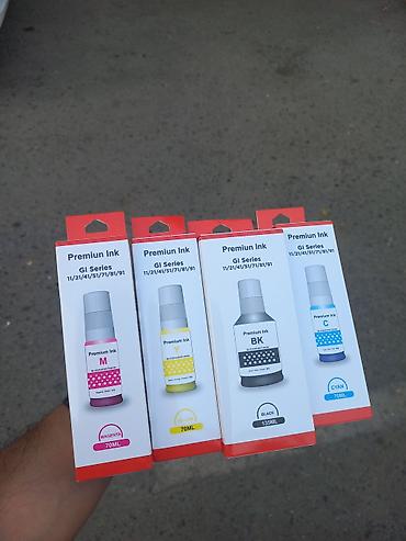 printer boyası: Premium Ink – printer üçün boyalar dəsti - Rənglər: Black (BK), Cyan — 1