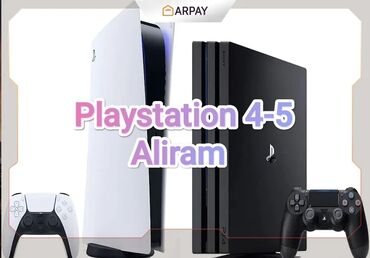 PS4 (Sony Playstation 4): Playstation aliram(yeni ve 2 ci el) yuksek qiymete . qiymet