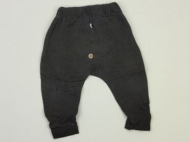 spodnie eleganckie czarne: Спортивні штани, 6-9 міс., стан - Хороший