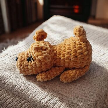 натрия тиосульфат цена бишкек: Вязаная мягкая игрушка «Щенок» из плюшевой пряжи. - Материал