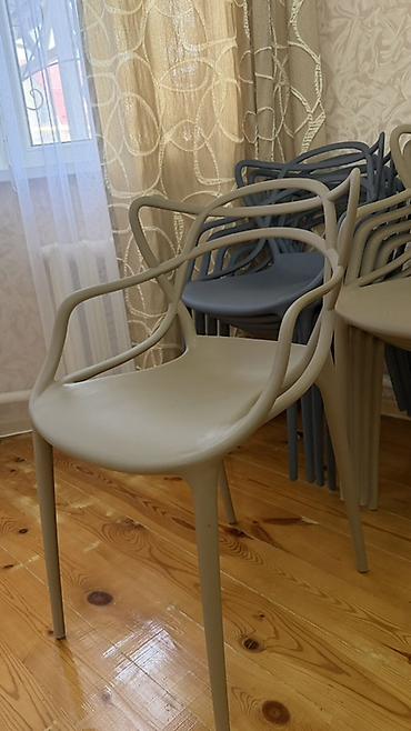 стульчик ikea: Пластиковый стул, Новый, Самовывоз, цвет - Серый — 5