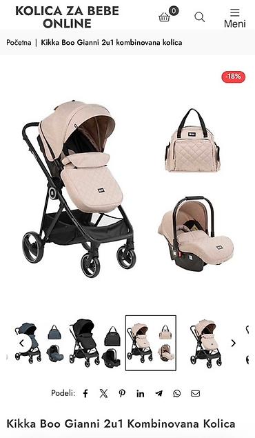 montobene pantalone: Prodajem Kikka Boo Gianni 2u1 kombinovana kolica Kolica su u odličnom — 1