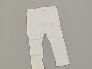 białe legginsy: Spodnie dresowe, KappAhl, 9-12 m, stan - Dobry