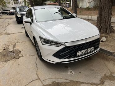 ağ çeşka: BYD Qin Plus – ağ rəngli sedan Taxsi fəaliyyəti ücün icarəyə