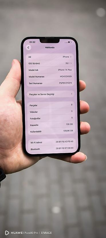 plus: IPhone 14 Plus, 128 GB, Pacific Blue, Zəmanət, Face ID, Sənədlərlə — 5