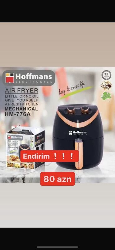 hava fritöz: Air fryer hoffmans mağaza bağlandığına görə bütün mallar maya