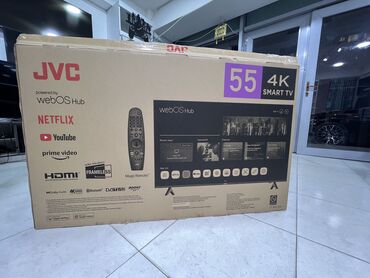 lg smart: Yeni Televizor JVC 55" 4K (3840x2160), Pulsuz çatdırılma