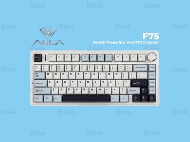 клавиатура механика: Клавиатура Aula F75 Light Blue Механическая клавиатура с 3