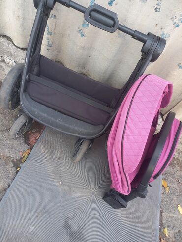 Коляски: Коляска, цвет - Розовый, Б/у — 4