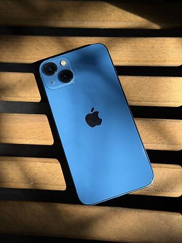 IPhone 13, Б/у, 128 ГБ, Синий, Кабель