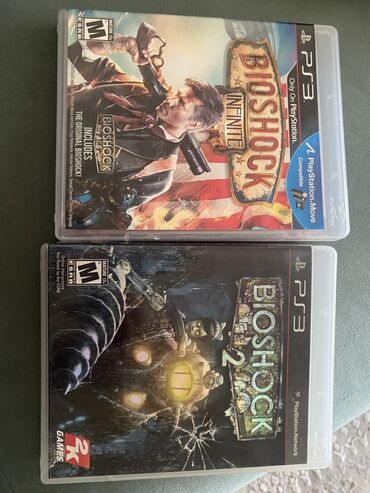PS3 (Sony PlayStation 3): PlayStation 3 üçün Bioshock 2 və Bioshock Infinite oyunları. Hər iki
